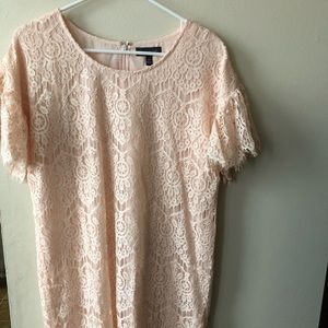 Light pink lace dress